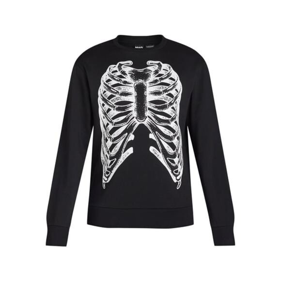 HALLOWEEN Other - NWT 🎃 Halloween Sweatshirt Skeleton Ribs X-Ray Print, Men's Sizes XS - 3XL